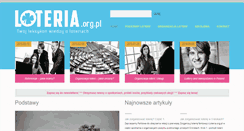 Desktop Screenshot of loteria.org.pl